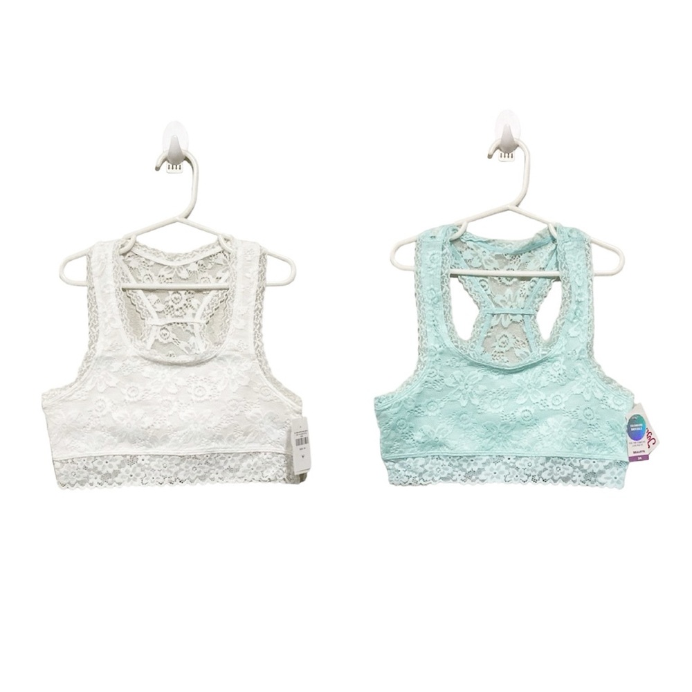 NWT Justice bralettes